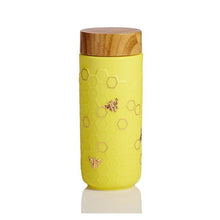 Load image into Gallery viewer, Honey Bee Travel Mug / Gold
